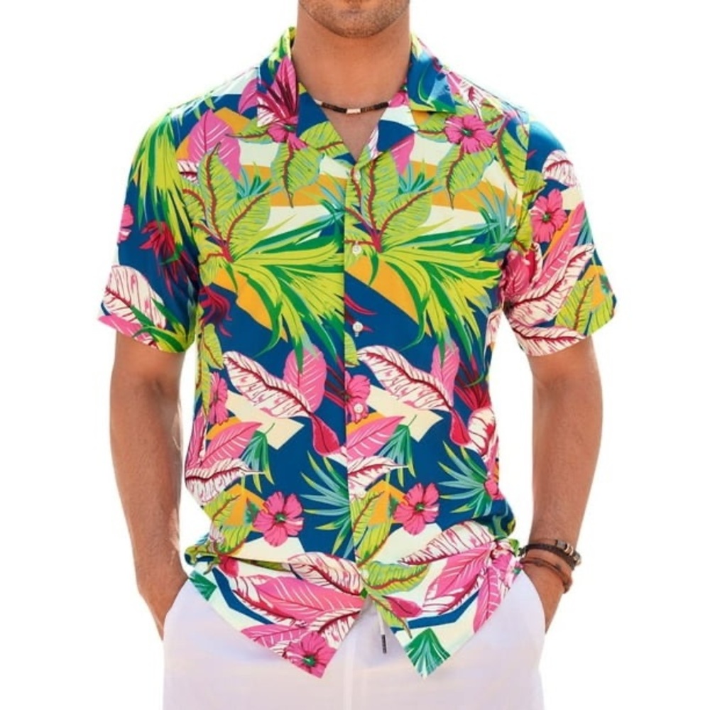 Alimens & Gentle Short Sleeve Hawaiian Top